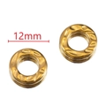 12mm golden stainless steel round spacer bead with hammered textured finish for DIY jewelry - Round / 5 Pieces / Gold