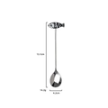 Stainless steel cat spoon with fish handle, dimensions 13.1cm length and 14.2g weight - Cow Style - Small Fish Spoon