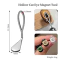 Hollow teardrop magnetic nail tool for cat eye polish effect 21.2x6mm 0.6g - Hollow Cat Eye Iron Sheet (Bulk)
