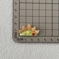 Miniature resin fence with grass and flowers flatback charm for DIY crafts 3.5x2cm - Grass Fence