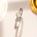 148 Steel 185 White Bracelet