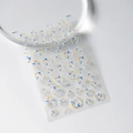 Minimalist nail art stickers S-021 with colorful hand-drawn hearts and circles pattern - Colored Hearts Graffiti (S-021)