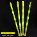 Set of four yellow 48cm LED glow sticks with non-slip handles and vivid lighting effects - Medium / Yellow