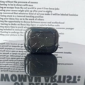 Black marble pattern PC protective case with glossy finish for AirPods Pro 2 - S09-Colorful Marble / Airpods 1/2