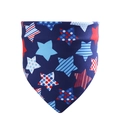 Navy blue pet bandana with American flag stars and stripes for Independence Day - Blue Pentagram (New Style 6)