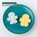 Gingerbread man cookie cutter mold with 5x5.8cm dimensions for Christmas DIY baking - Gingerbread Man Stamp F