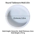 10 inch large round silicone mold for epoxy resin table and stool making diy - Round Table Mold 10in