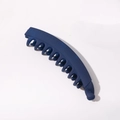 Classic 13cm matte navy blue banana hair clip with secure twist lock and grip teeth - Navy Blue