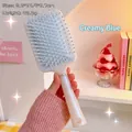 Cremeblaue Luftpolster-Haarbürste mit weichen Borsten und ergonomischem weißem Griff - 2# Cremeblau