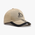 Berretto da baseball kaki e nero con ricamo JUNGLE BILL e design logo montagna - Regolabile / Cachi