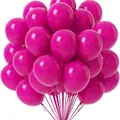 20pcs set of 10 inch thick matte magenta latex balloons for party decoration - Rose Red