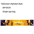 3M Happy Halloween Banner mit schwarz-orangen Ballons und Sensenmann-Motiv - Halloween Stil