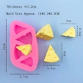 Pink silicone cheese block mold for making chocolate mousse cakes and puddings - 6135 (Pink)