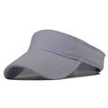 Dettaglio del tessuto della visiera viola chiaro con trama sportiva e lettere in rilievo - Circonferenza della testa 55-60cm / Grigio chiaro