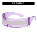 Purple Frame Silver Mirror
