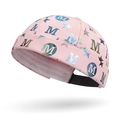 Berretto Miki rosa per uomo e donna con stampa M colorata e motivi a stelle - Regolabile / Rosa