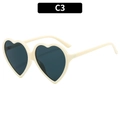 Cream White Frame Gray Lens