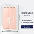 Carnet de vocabulaire rose Morandi avec reliure à spirale et couverture pliable - Café Moka