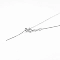 Adjustable silver stainless steel needle chain with ball slider and spring clasp - Hammered Round Chain / 0.8mm*45cm / Steel