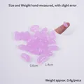 Lila transparente Gummibonbon Miniatur aus Harz für DIY Handwerk und Puppenhäuser - 1.4cm Mittlere Hellviolette Geleebohne
