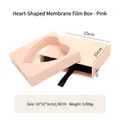 Pink heart-shaped PE film jewelry display box for rings and earrings 10x10x3cm - 10*10*3cm / Pink Heart Single Sleeve