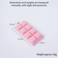 Pink resin chocolate bar model pendant with a hanging hole, size 5.3x2.8x0.6cm - No Clip Style / Pink
