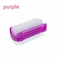 Purple medical surgical hand scrub brush with soft white synthetic bristles - Double Sided Brush / Purple