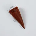 Deep brown PVC miniature ice cream waffle cone for DIY crafts, 2.5cm width and 6cm height - 6cm*2.5cm / Dark Coffee
