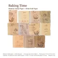 Adesivi per scrapbooking vintage a tema panetteria in carta paglia e kraft per DIY - Momento Di Cottura