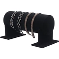 Black velvet headband display stand holder for hair accessories organization - Black Velvet Headband Stand