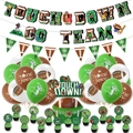 Dettaglio del set per festa football americano con striscioni, palloncini e topper - Set C (Solo Palloncini/Banner/Toppers)