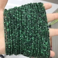 Strands of 2-3mm green square natural stone beads for DIY jewelry making accessories - 49-Malachite (Natural)