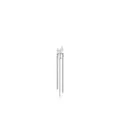 S925 sterling silver star fringe earrings with tassel chains and cubic zirconia - Four-Pointed Star Tassel Earring (RHE879)