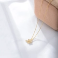 Gold S925 sterling silver Sagittarius constellation pendant necklace with zircons - Sagittarius Gold Plated