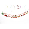 Weihnachtsmann und Weihnachtsbaum Papierbanner mit Merry Christmas Anhänger - Weihnachtsmann
