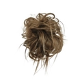 Messy bun hair scrunchie in brown synthetic fiber for voluminous hair styling - Chocolate Brown (T1587)