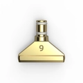 Golden stainless steel diamond painting drill pen tip with size number 9 engraving - 9-Drill Metal Tip