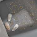 Goldene Stern- und Mond-Nagelaufkleber für Nailart und französische Maniküre-Dekoration - Goldener Stern Mond Stil (CO-435)