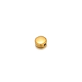 Flat round gold spacer bead with side hole for DIY jewelry making and bracelet crafts - Large Disc / Gold