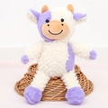 30cm Standing Cow Purple White
