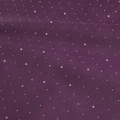 Sparkling dark purple flower wrapping paper with silver rhinestone grid pattern - Star Miracle (Purple)
