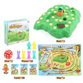 Gioco da tavolo tartaruga contro coniglio con base a collina, pedine colorate e mappa - 48 Carte Con Mappa (335-17)
