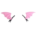 Horquillas de alas de murciélago rosa para accesorios de pelo gótico y cosplay - Diablo Rosa