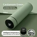 500ml smart temperature display water bottle in matcha green with 316 stainless steel liner - Smart 316 Inner Core Series / Light Green