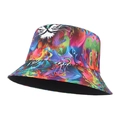 Omkeerbare katoenen vissershoed met kleurrijke graffiti-print voor modieuze zonbescherming buiten - Omkeerbaar / Multicolor (Graffiti Tijger)