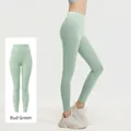 Leggings de yoga taille haute pour femmes en couleur vert menthe rafraîchissante - S / Vert clair