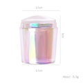Iridescent milky white silicone nail stamper tool with precise 5cm height measurement - Aurora Iridescent Straight Handle (3.8cm)