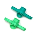 Set di 2 clip per sigillare alimenti in plastica verde scuro e chiaro con beccuccio - Verde