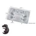 Stampo in silicone dinosauro 3D per gioielli fai da te in resina di 4,5x3cm misure - Bébé Giganotosauro - Piccolo