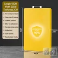Thickened yellow PE plastic cutting board 45x30x2cm with silver handle and hooks - 45*30*2cm / Yellow